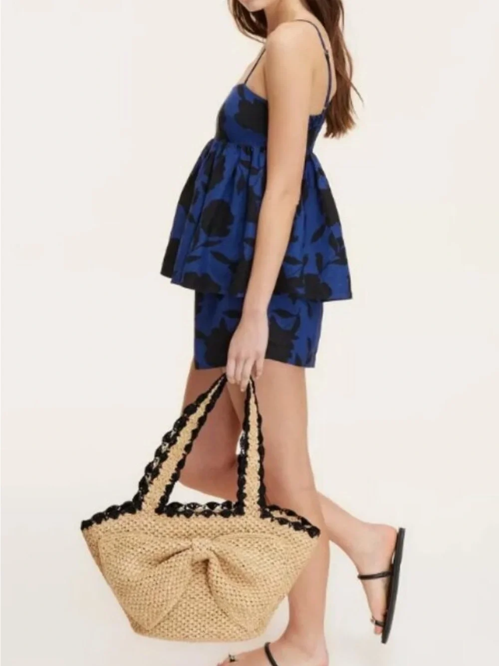 Kate Spade NY Raffia Bow Tote Bag